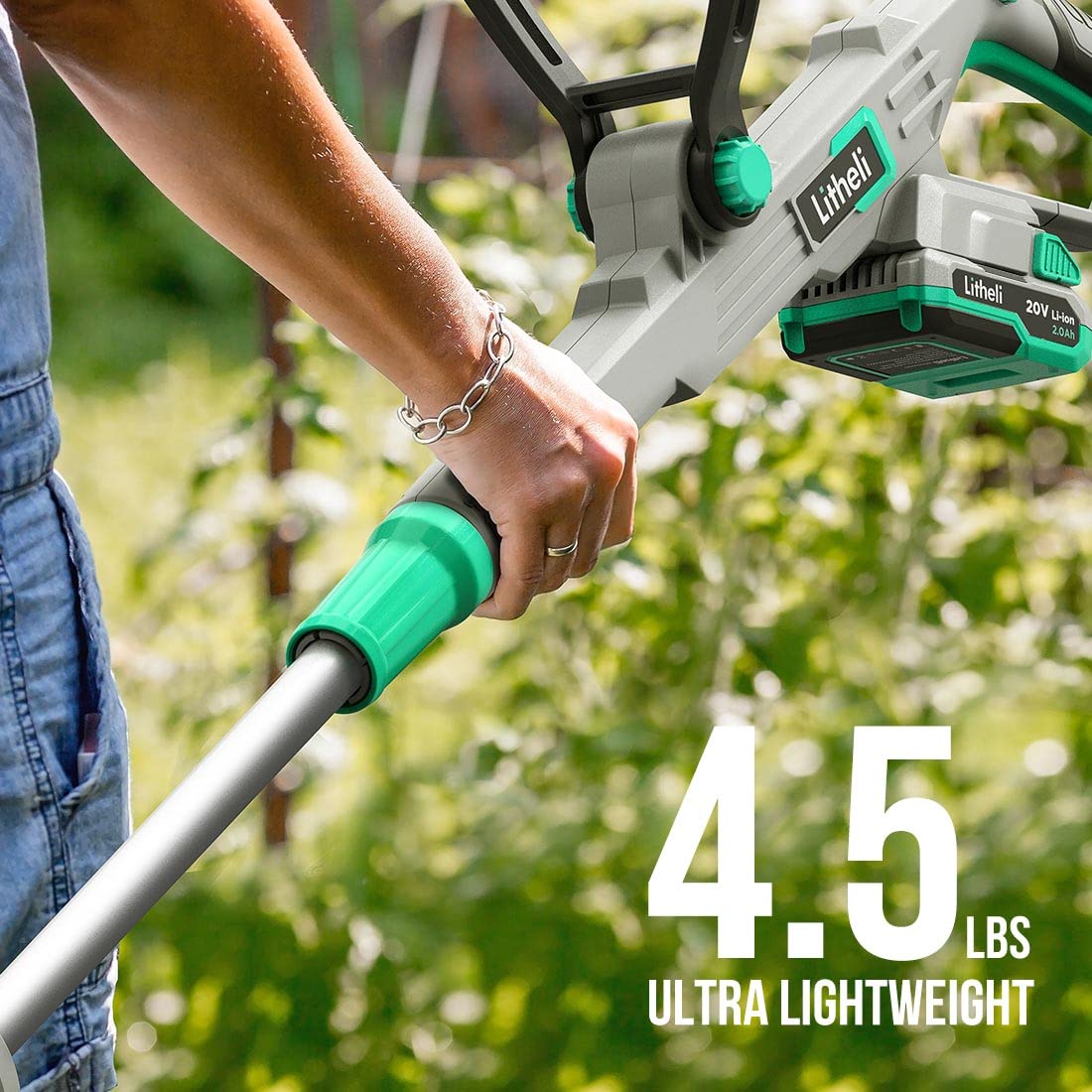 LiTHELi 20V Cordless String Trimmer with spool line packaging