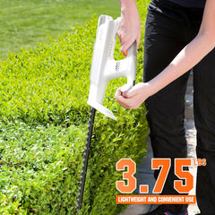 LiTHELi 20V Hedge Trimmer side view showing ergonomic handle