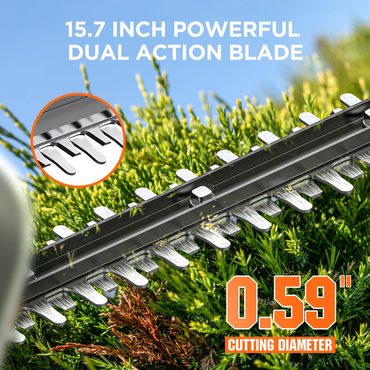 LiTHELi 20V Hedge Trimmer with battery included