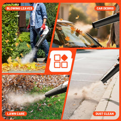 LiTHELi 20V leaf blower with dual batteries included