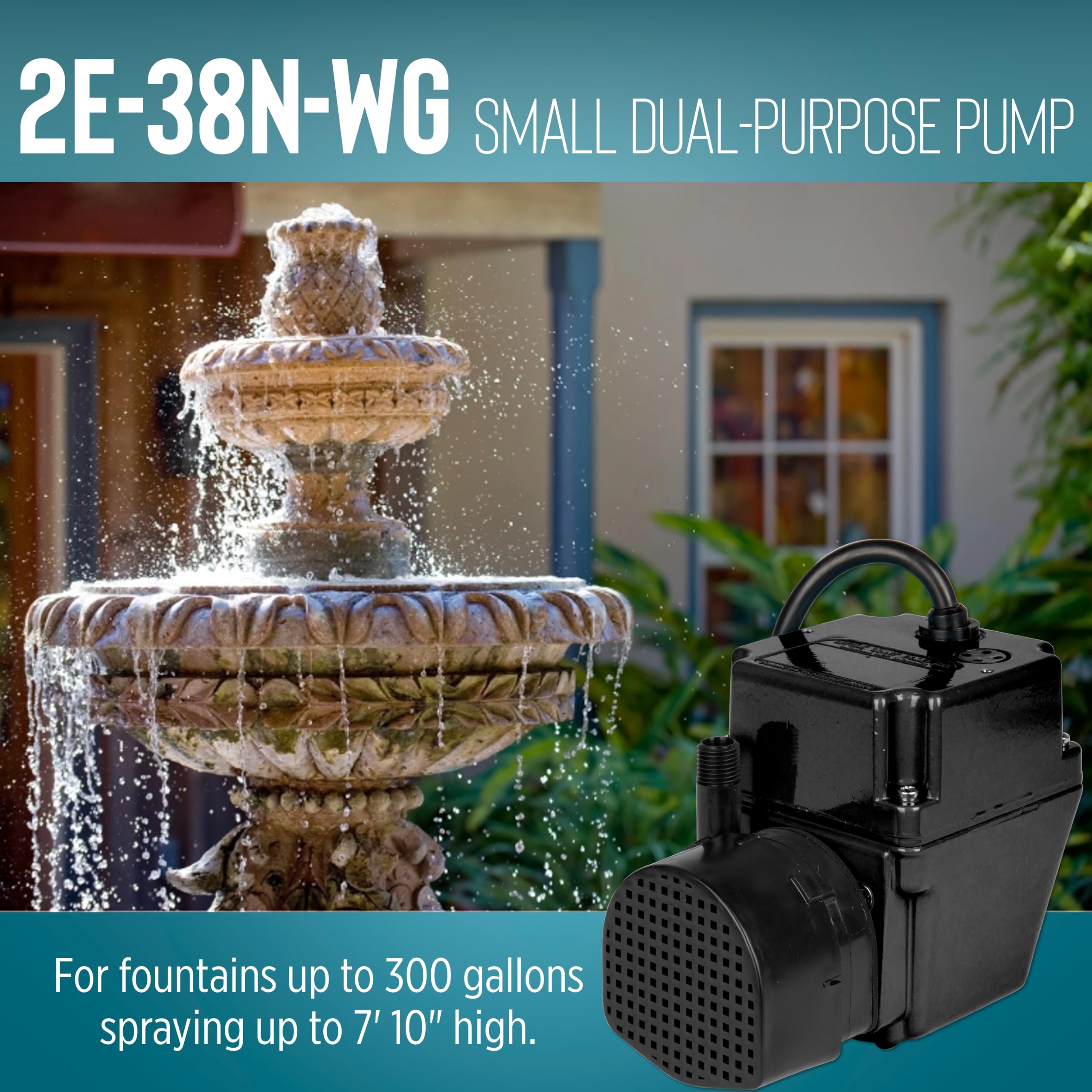 Little Giant 2E-38N-WG pump used in a workshop setting