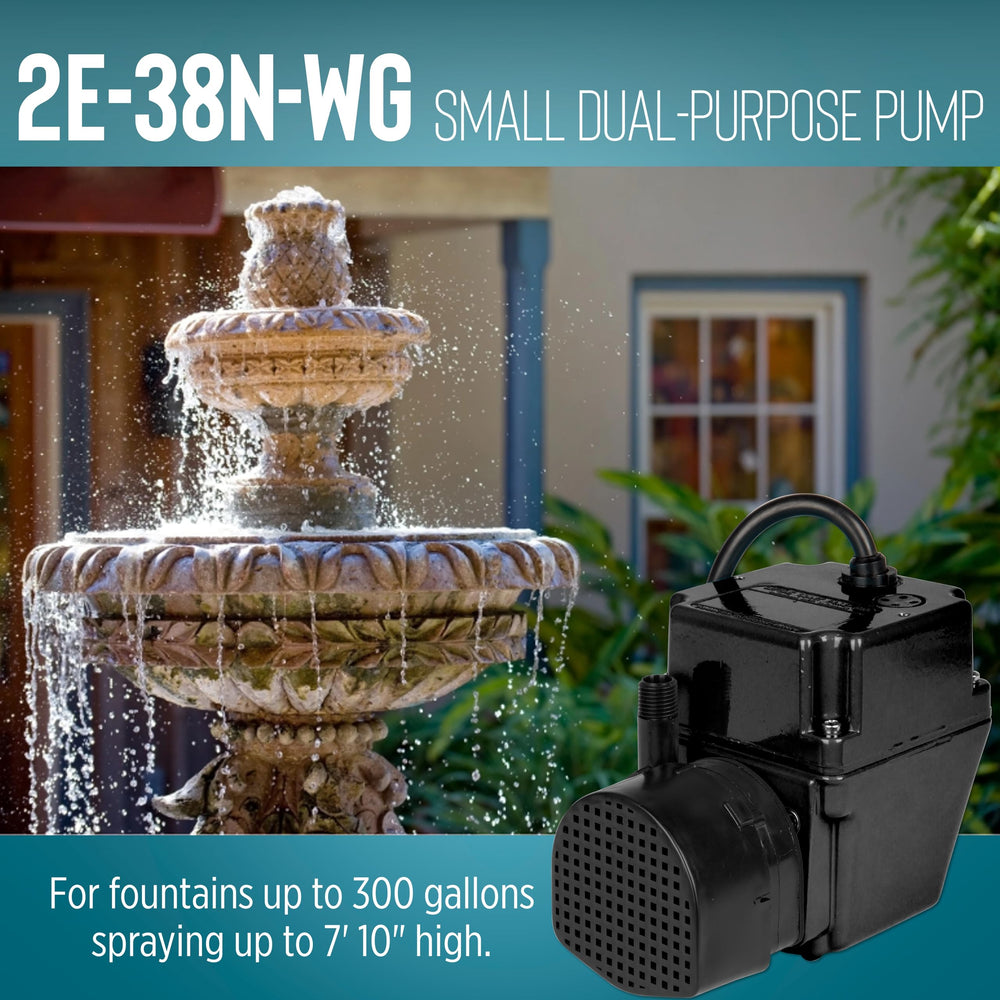 Little Giant 2E-38N-WG pump used in a workshop setting