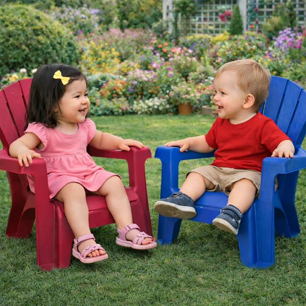 Little Tikes Kids Garden Chair back view with contoured design