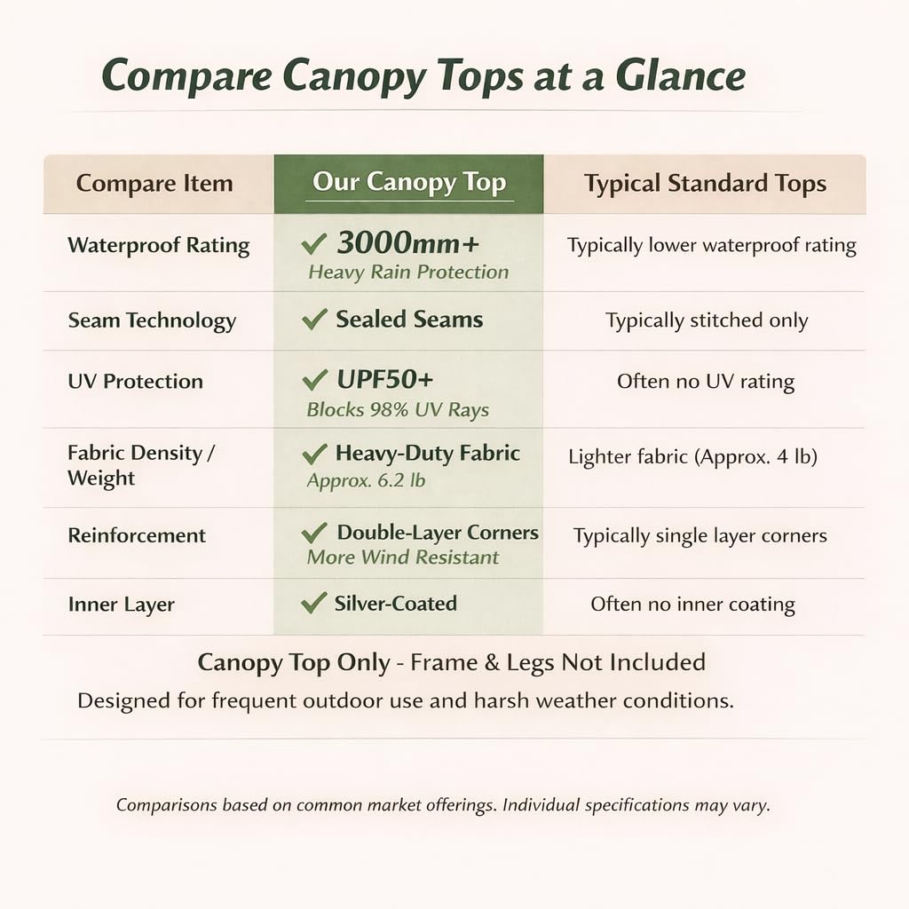 LIUJIAYI canopy top showcasing reinforced seams
