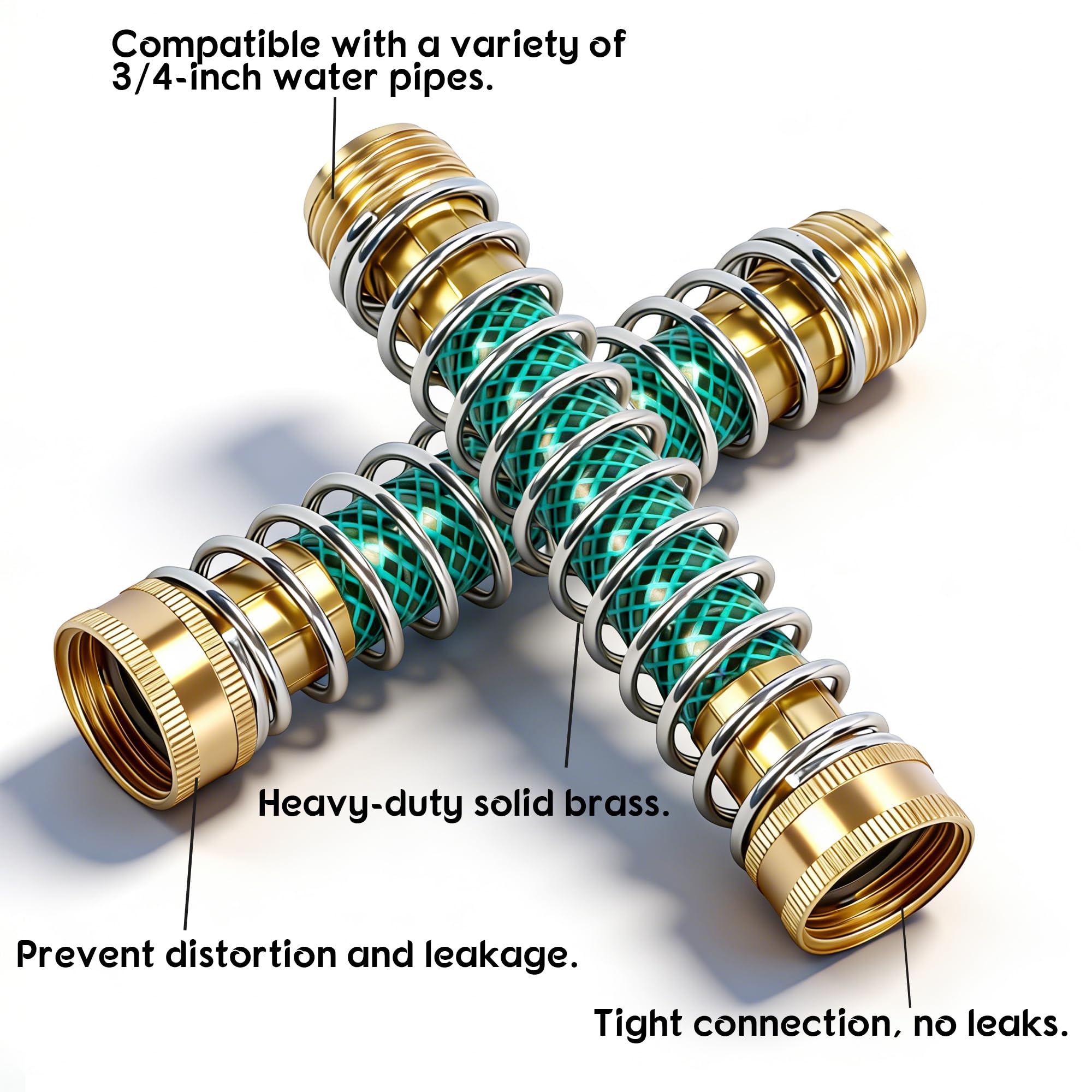 LIULO TOOL Garden Hose Protector with brass finish