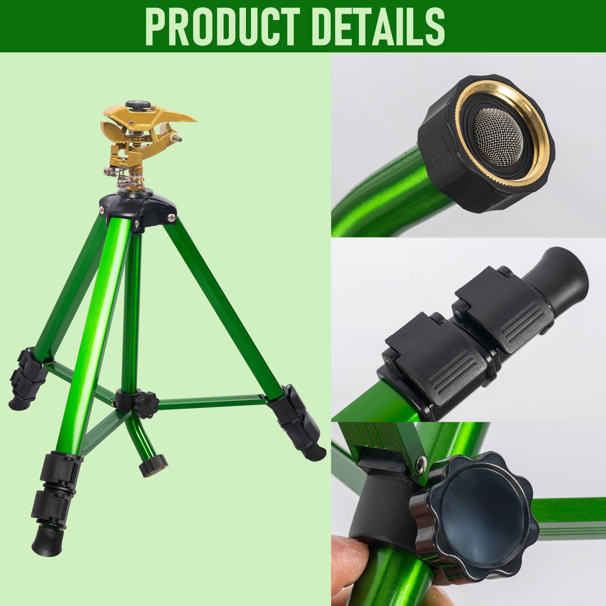 LIULO TOOL green impact sprinkler in outdoor garden setting