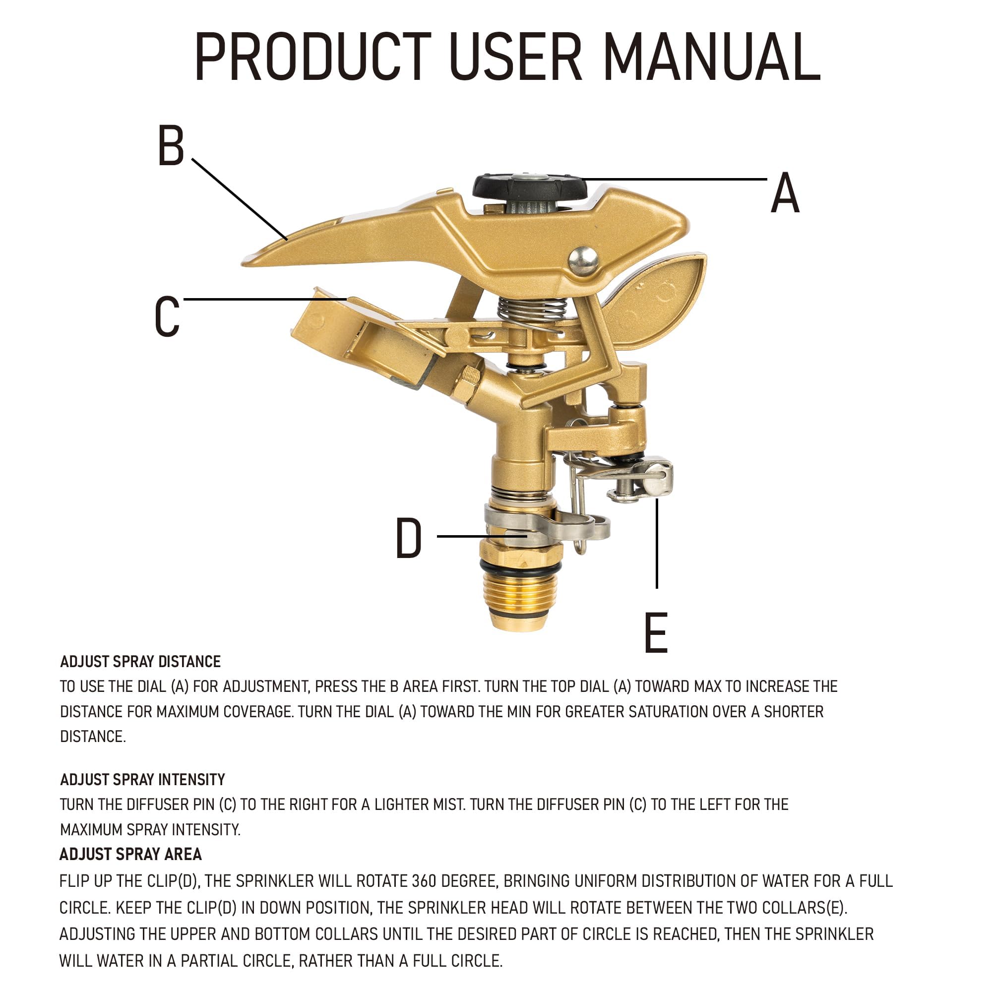 LIULO TOOL sprinkler used to water garden flower beds