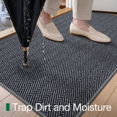 Living room setting with LUMI Indoor Door Mat