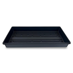 Living Whole Foods 5 pack black plastic growing trays front view