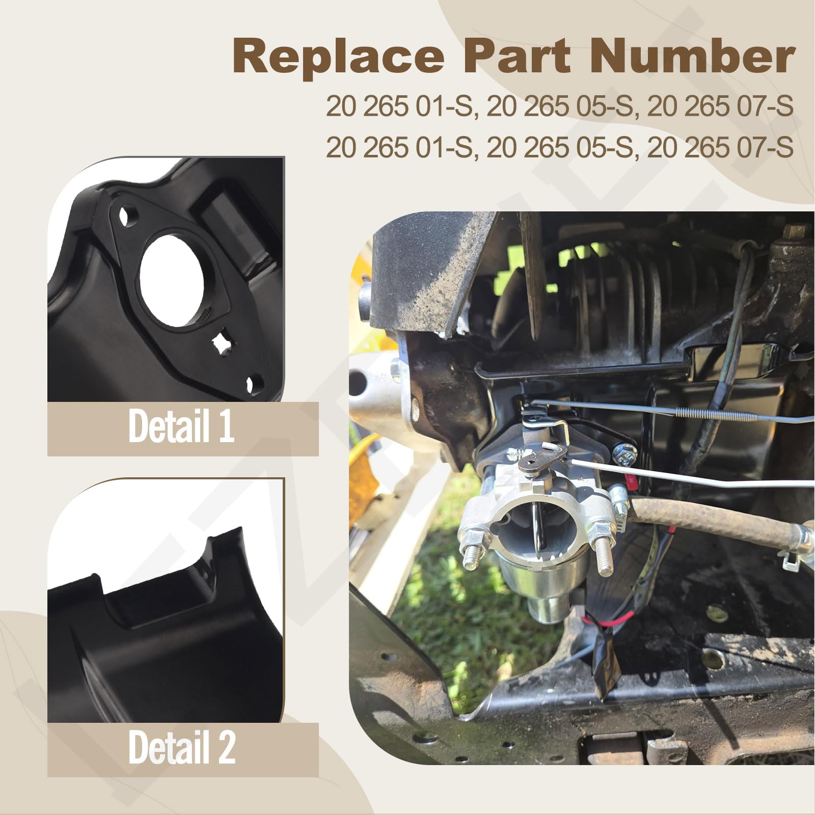 LIZEWEI Carburetor Stud part of Heat Deflector Kit