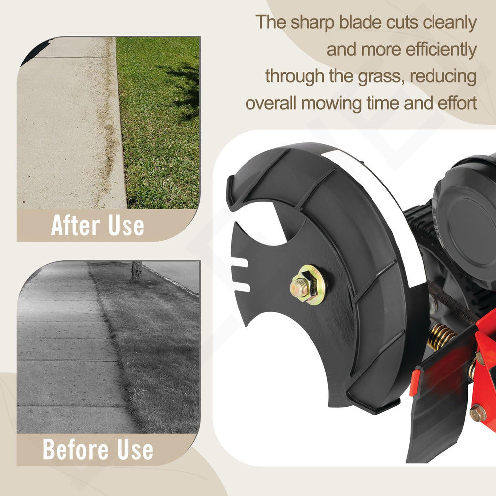 LIZEWEI Edger Blade in a lawn care setting