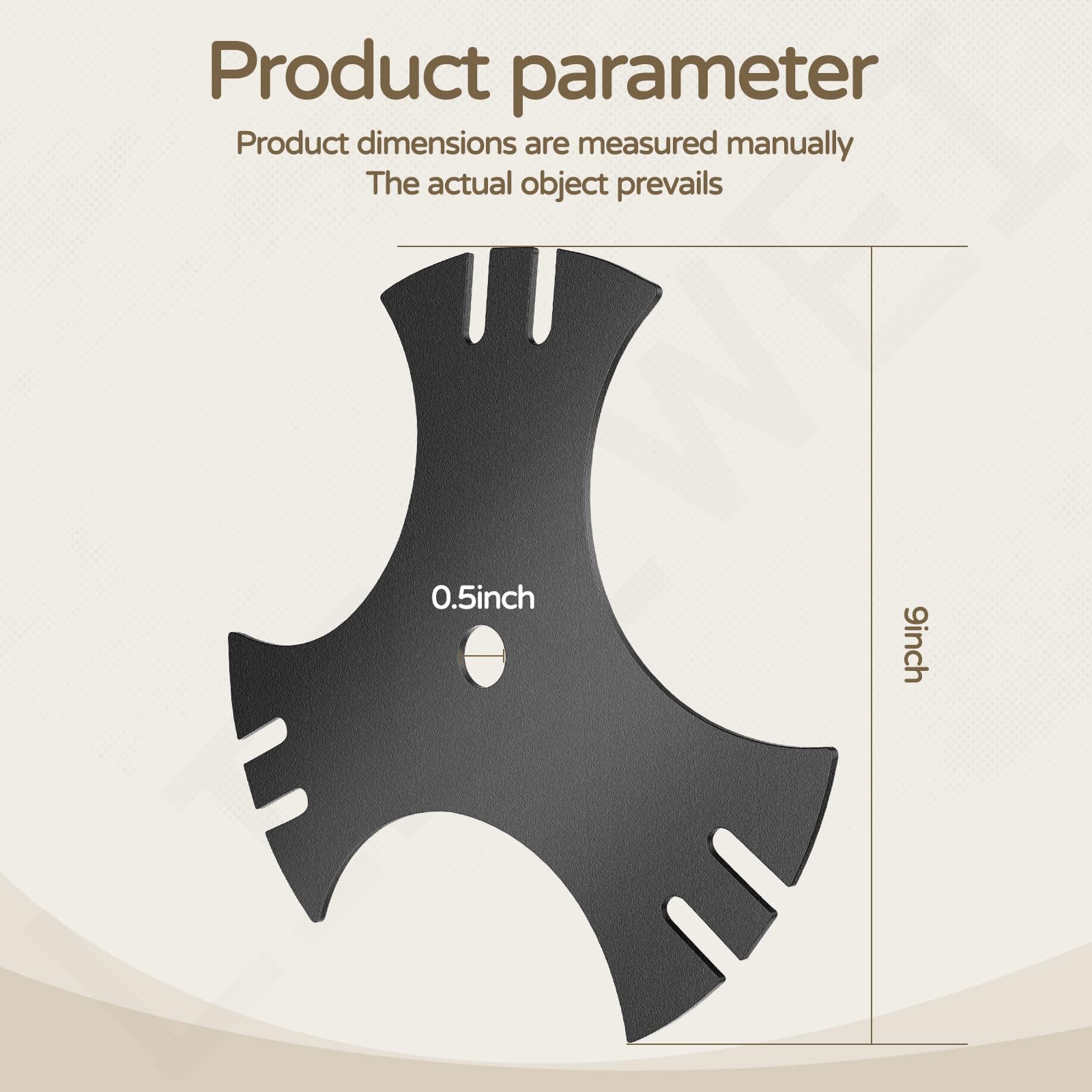 LIZEWEI Edger Blade packaging with three blades
