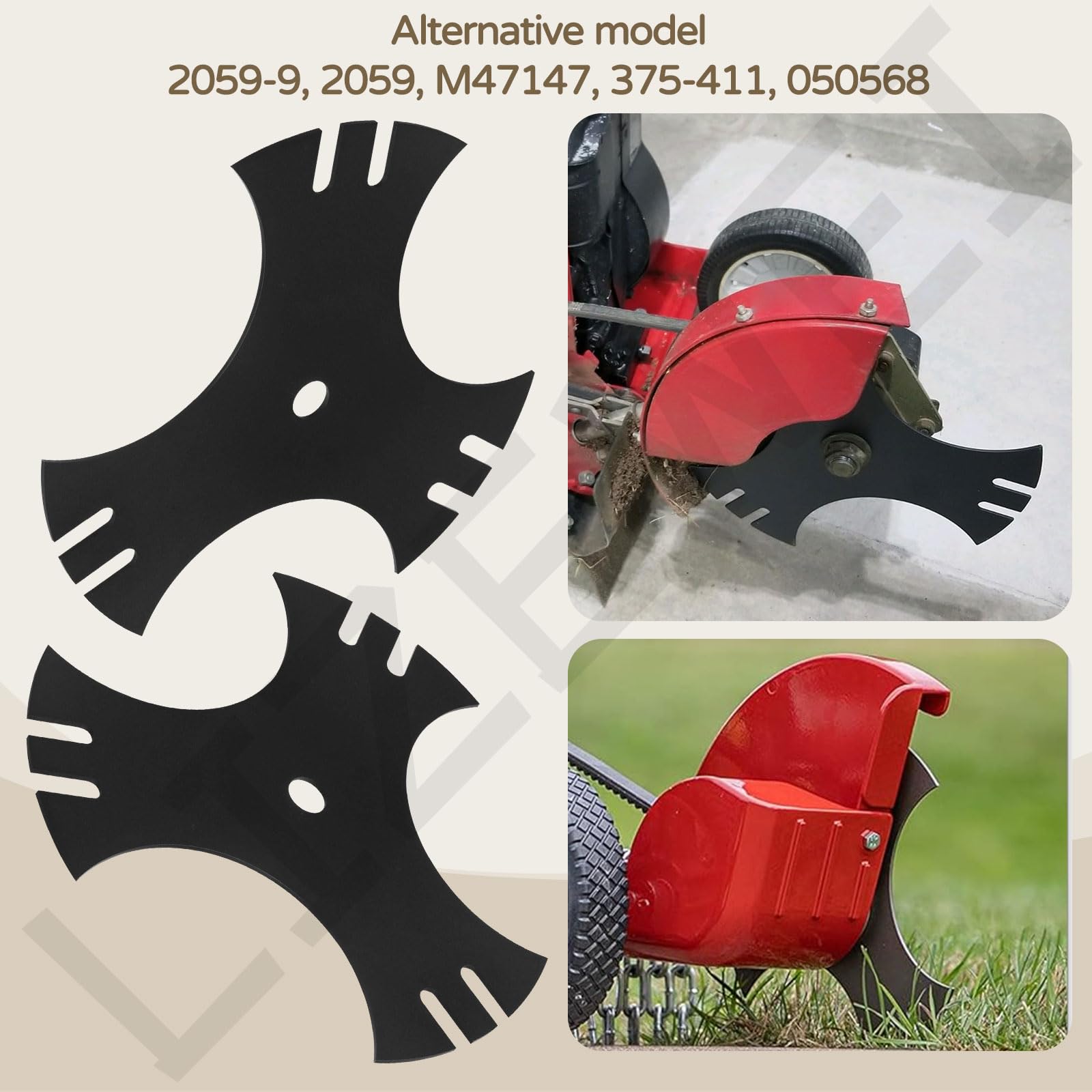 LIZEWEI Edger Blade ready for installation