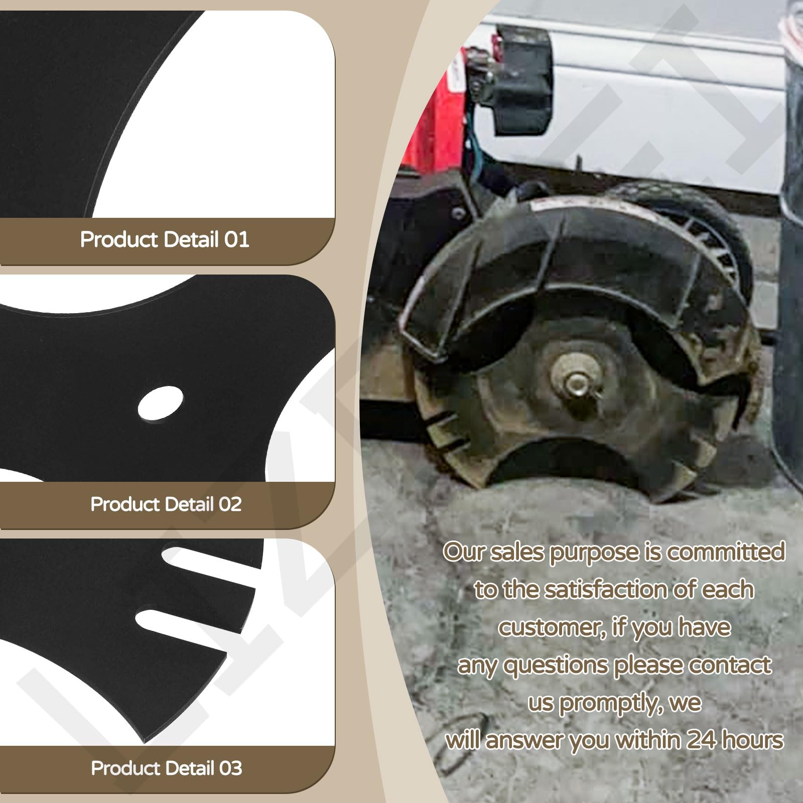 LIZEWEI Edger Blade showing durability features