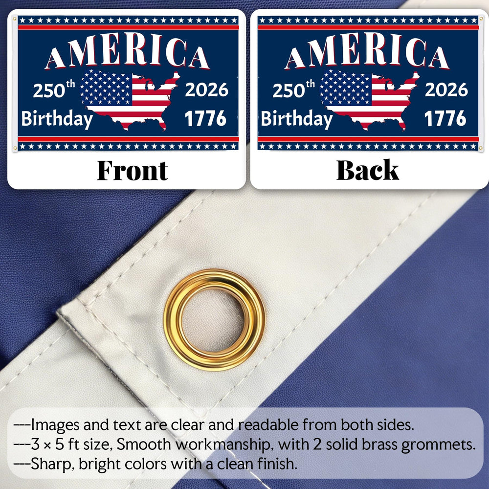 LJSCQF 250th Anniversary USA Flag folded for storage