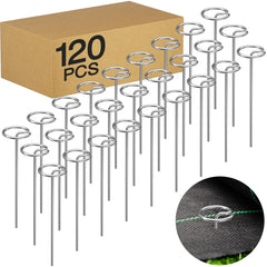 LLCJYYCY 120 Pack 6 Inch G-Shaped Landscape Staples front view