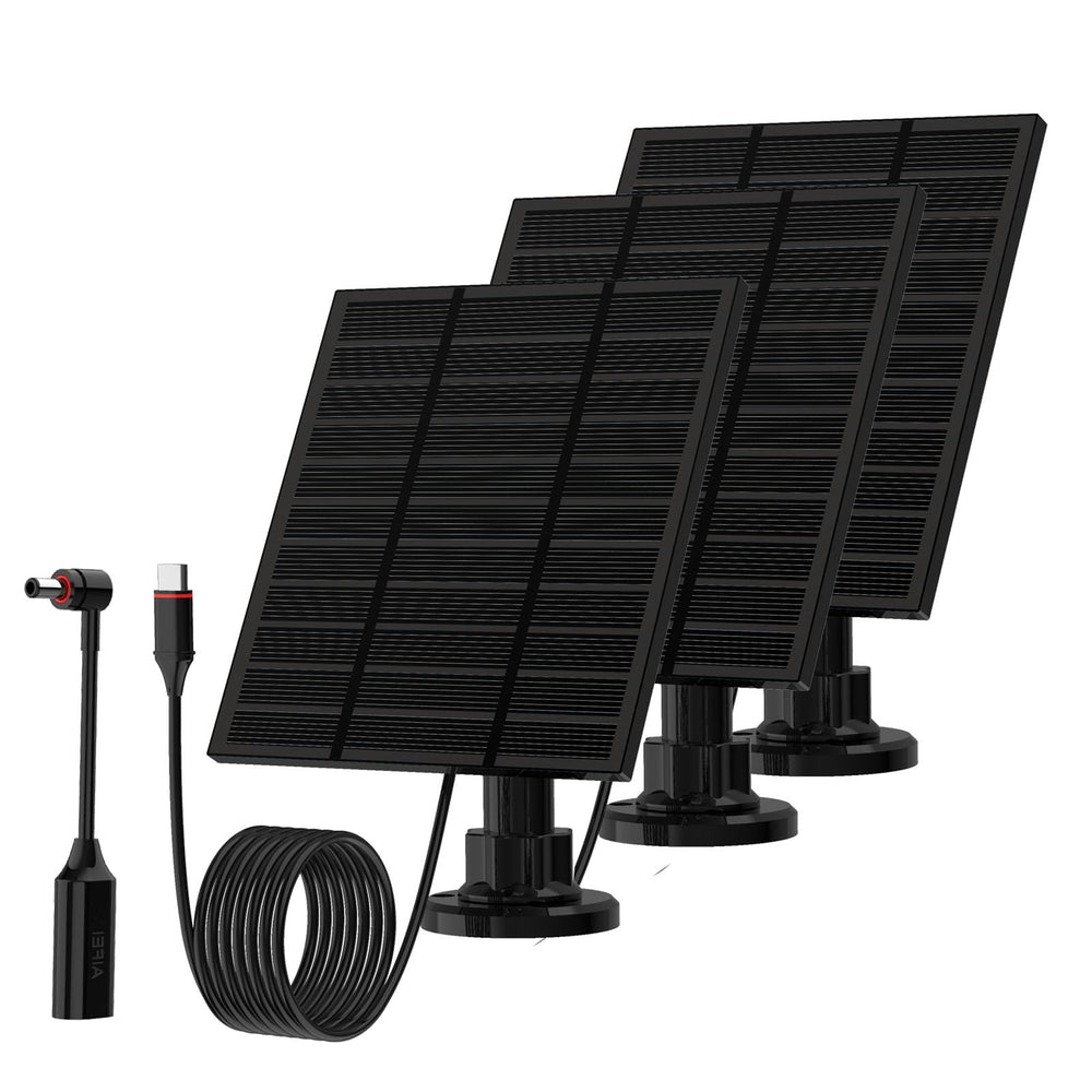 LMDTYN 5W solar panel for Ring camera front view