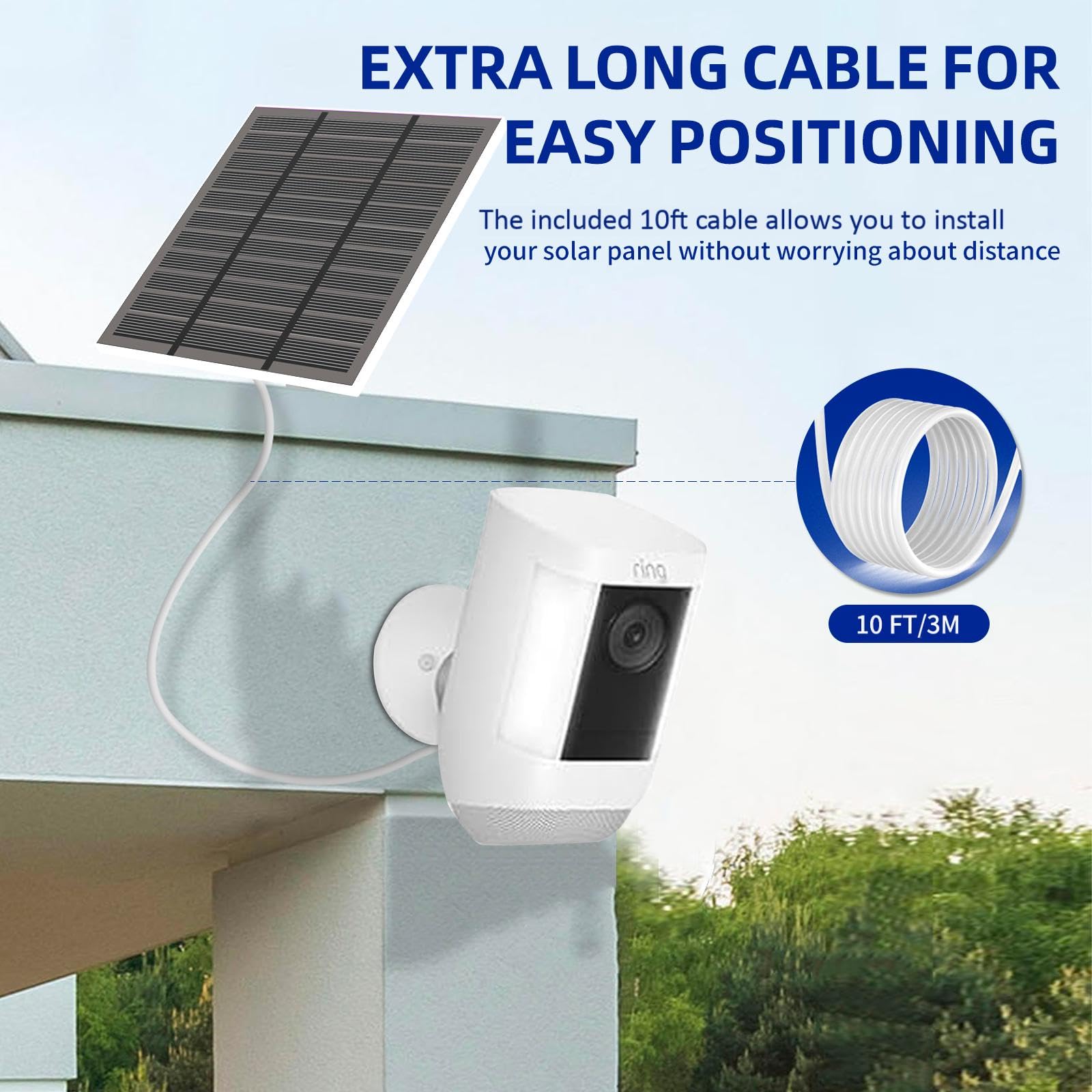 LMDTYN Solar Panel with 10FT cable