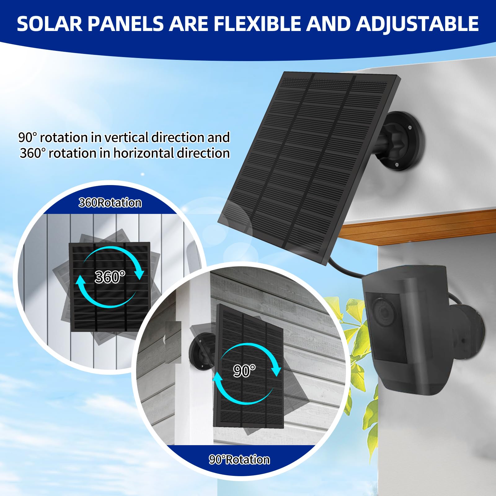 LMDTYN solar panels in outdoor garden setting