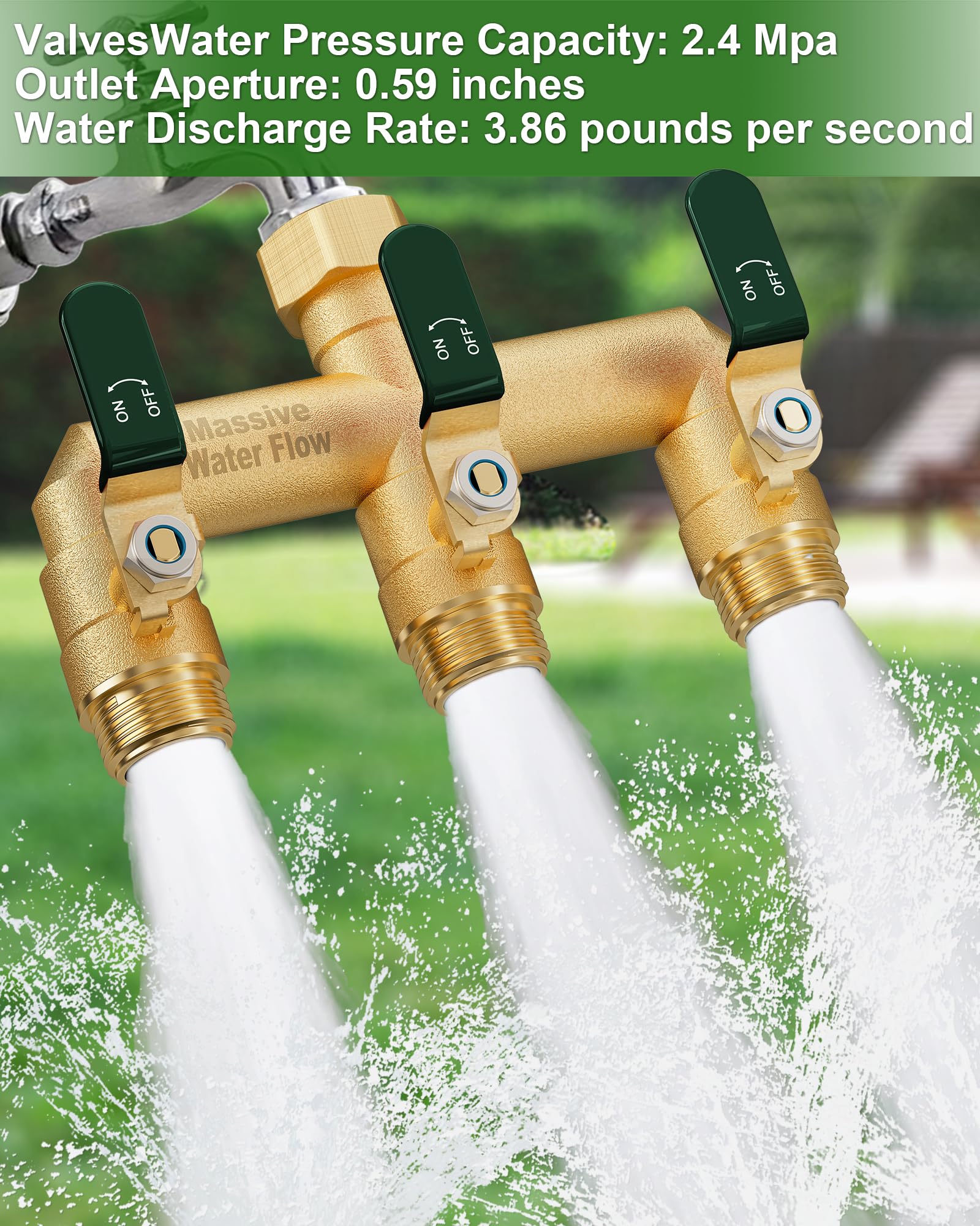 LNEZCDB hose splitter packaging and included accessories