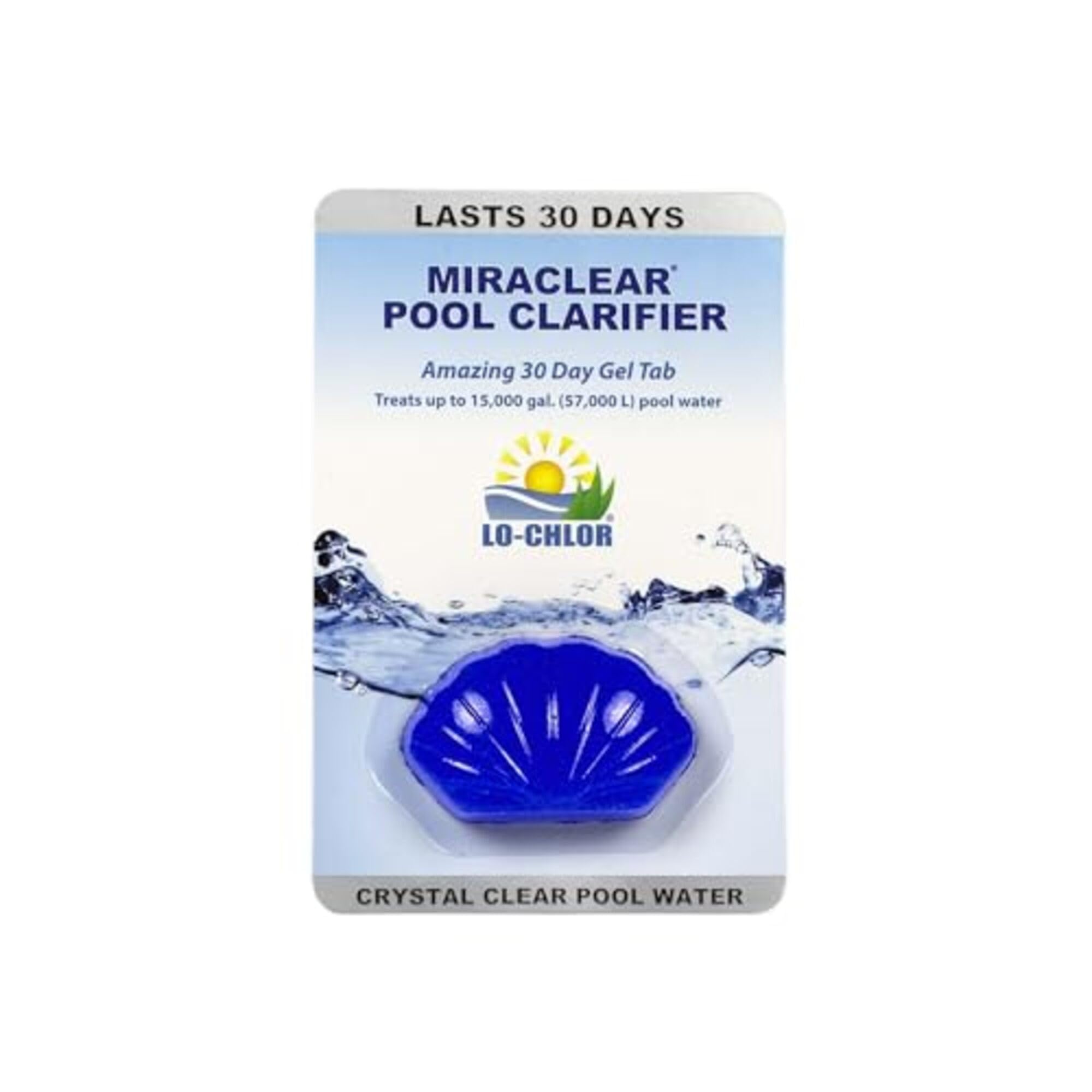 Lo-Chlor Miraclear Pool Clarifier Gel Tab 1.4 oz front view