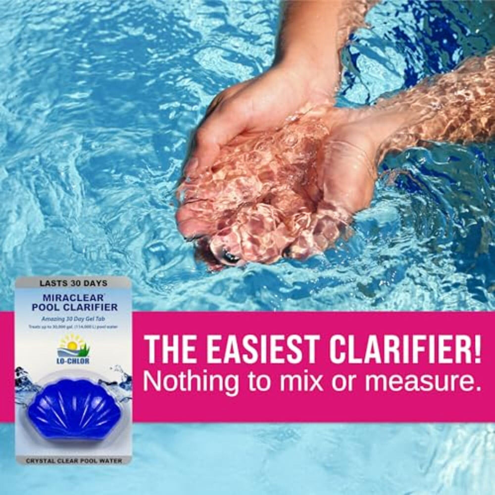 Lo-Chlor Pool Clarifier Gel Tab close-up showing gel texture
