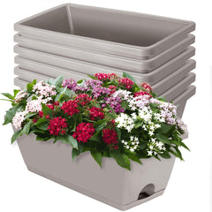 LOCONHA 7 Pack Window Box Planters in French Grey