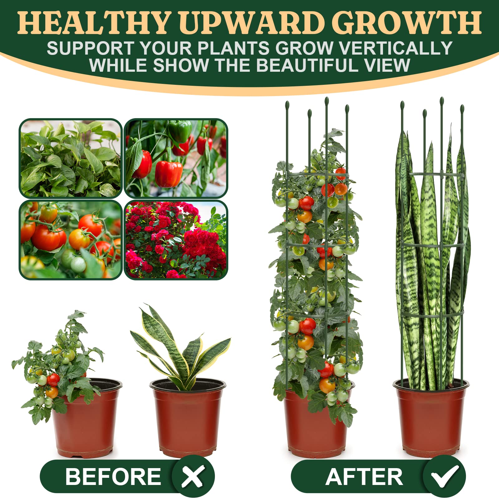 LOMNYIY tomato cage in package for shipping