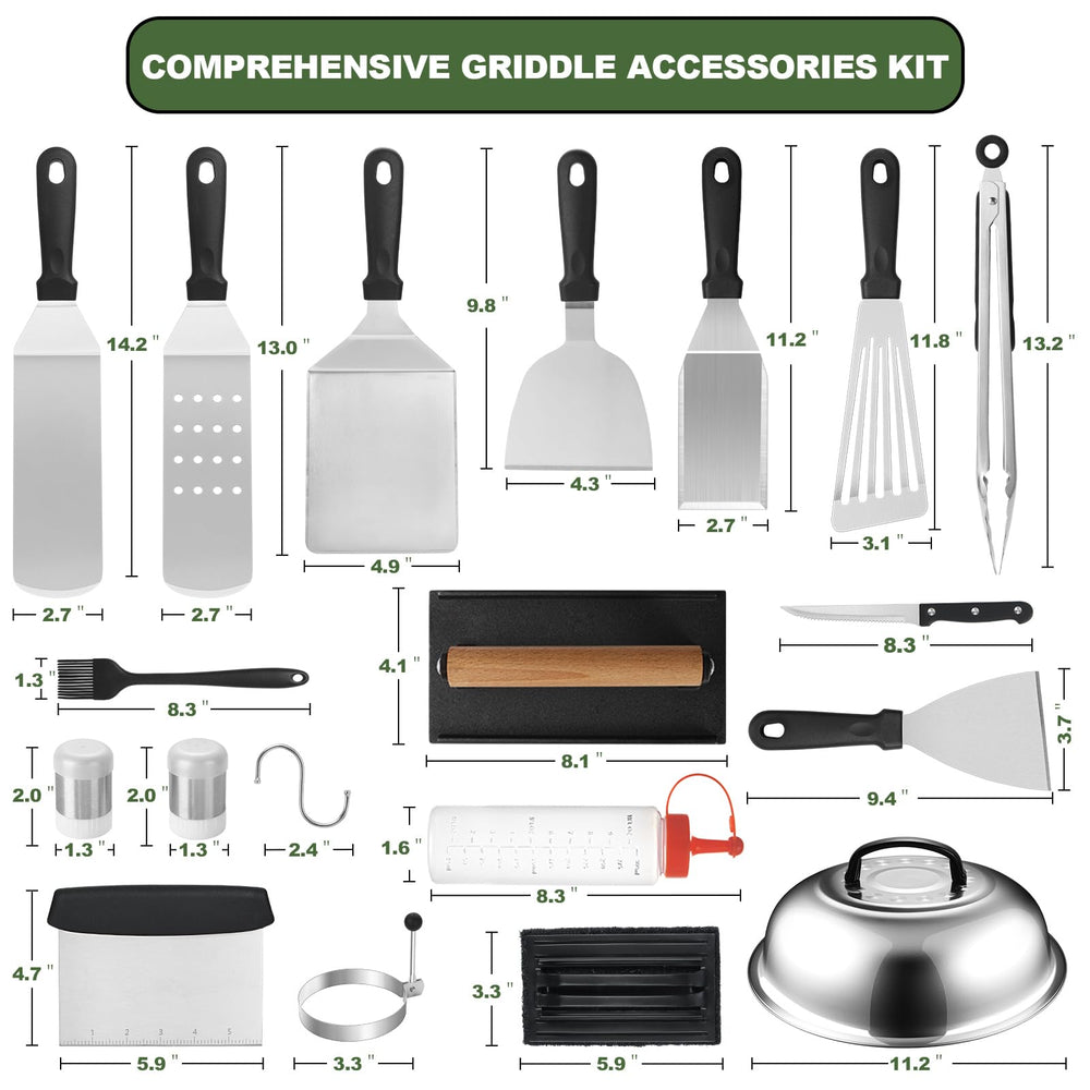 Long griddle spatula from EWFEN grilling kit