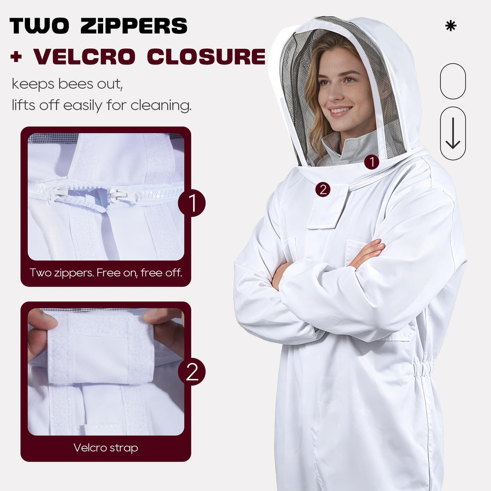 LONGADS bee suit with elastic bands for secure fit