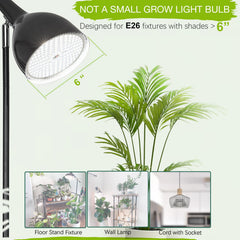 Lonwon Grow Light Bulb close-up showing E26 base