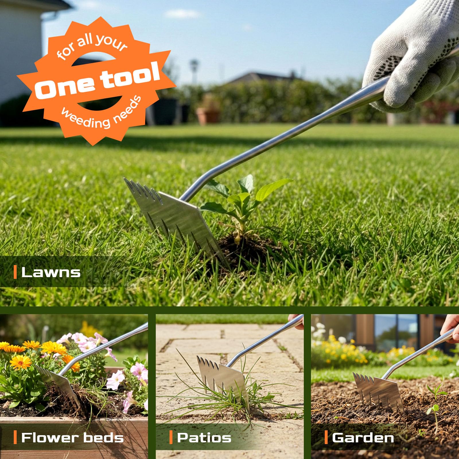 LOOHOI Weed Puller Tool packaging with product specifications