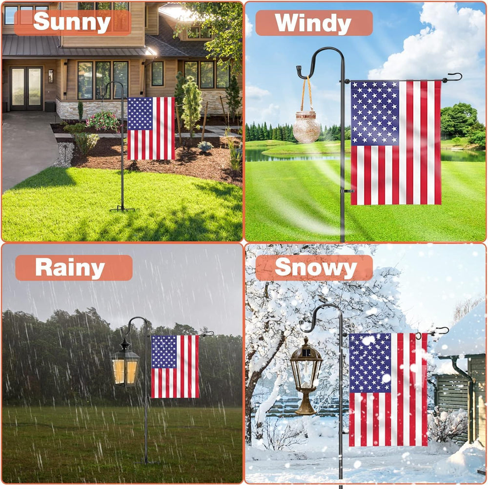 LOPANNY Garden Flag Stand packaging and assembly instructions