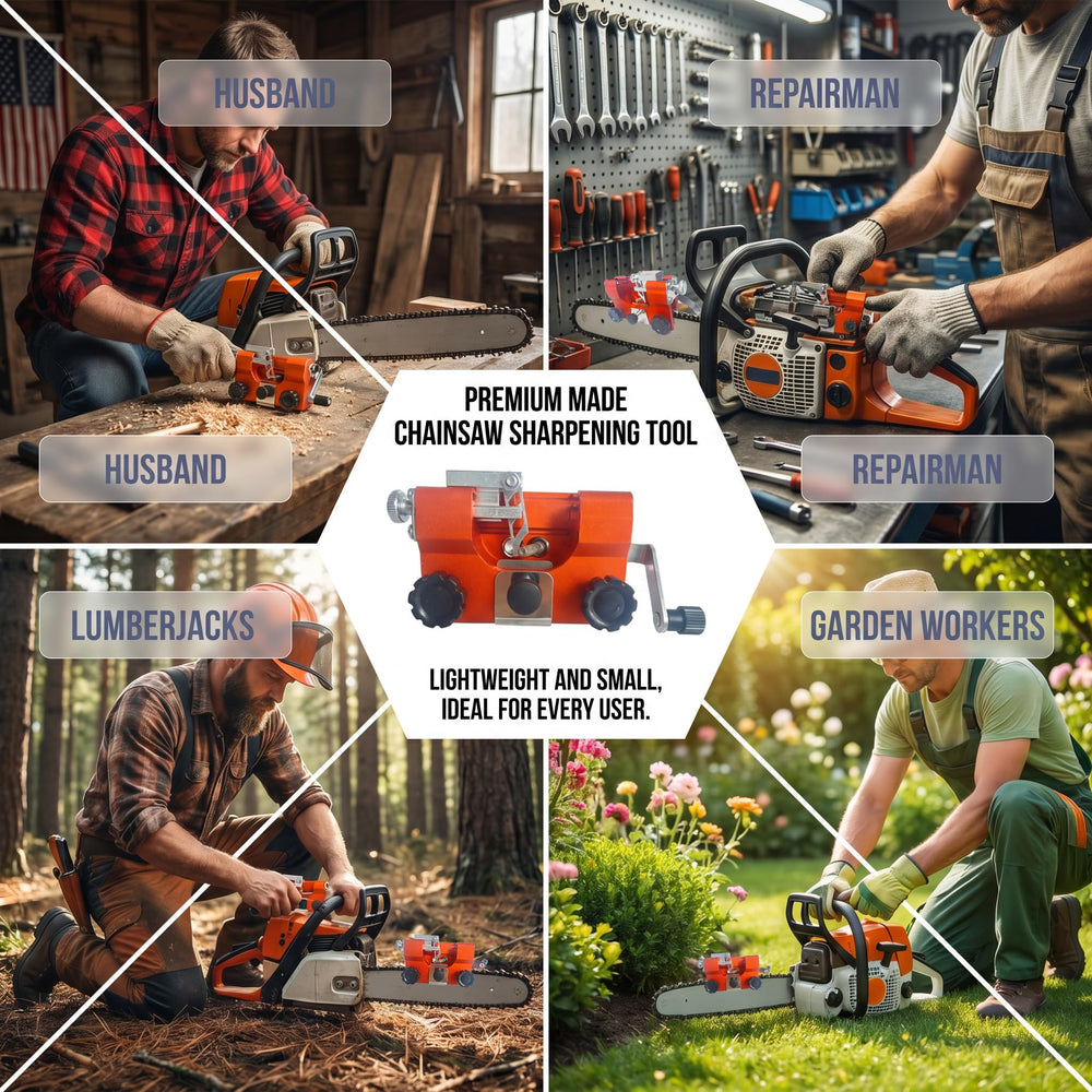 LOQOMI Chainsaw Sharpener packaging display