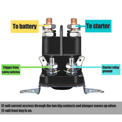 LordandLand 117-1197 Starter Solenoid with wiring terminals