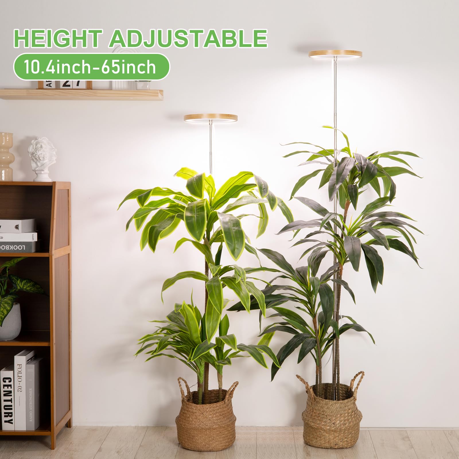 LORDEM Bamboo Grow Light panel with 72 LEDs