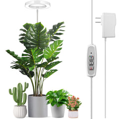 LORDEM Full Spectrum LED Grow Light front view with adjustable height