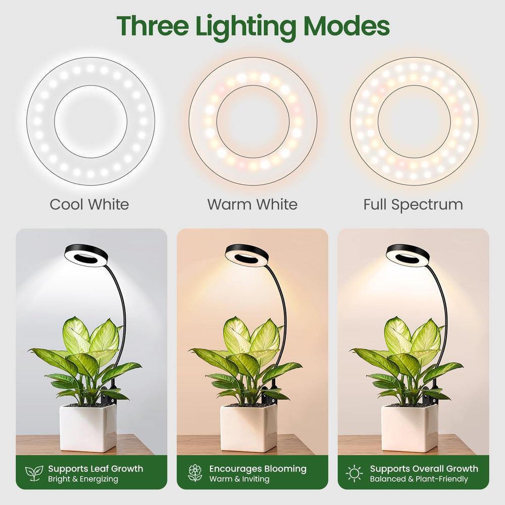 LORDEM Grow Light's auto timer settings display