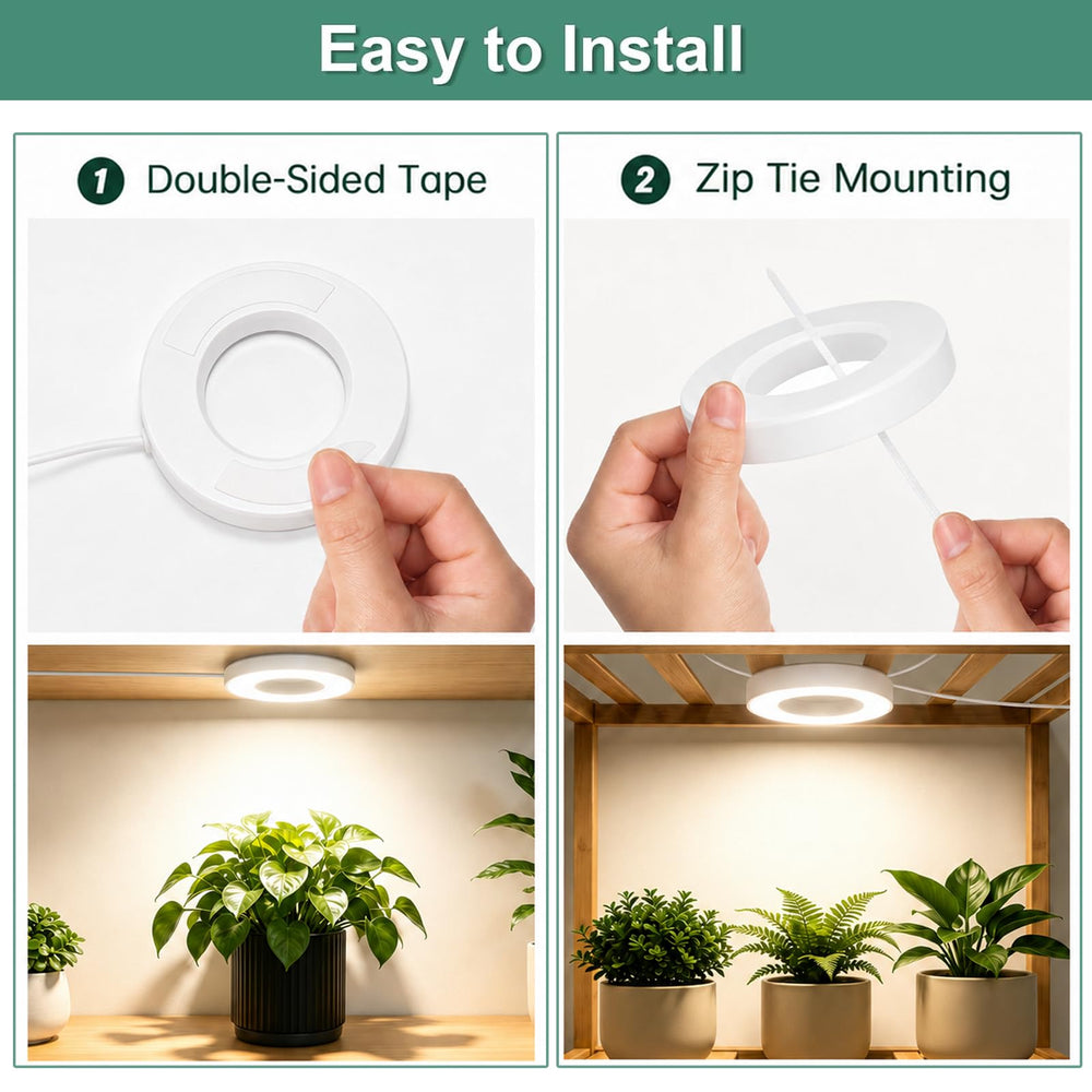 LORDEM Grow Light showcasing dimmable settings