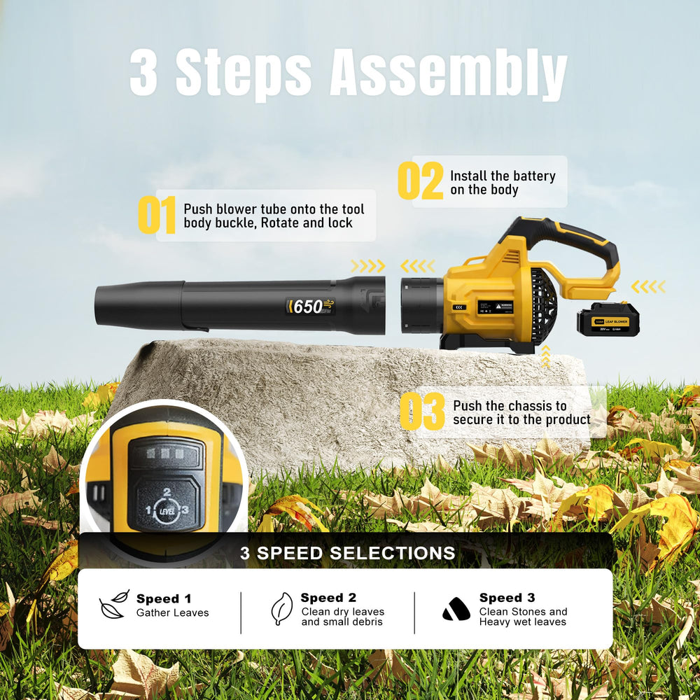 LOSART Leaf Blower angled view showcasing design