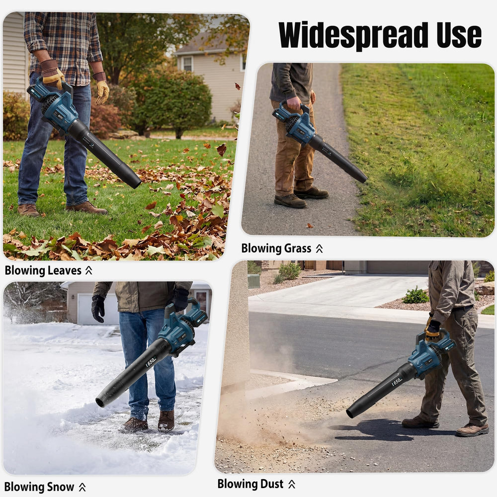 LOSART Leaf Blower in outdoor use clearing leaves
