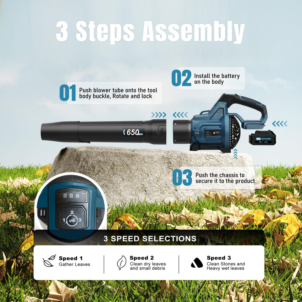 LOSART Leaf Blower lightweight design for easy handling