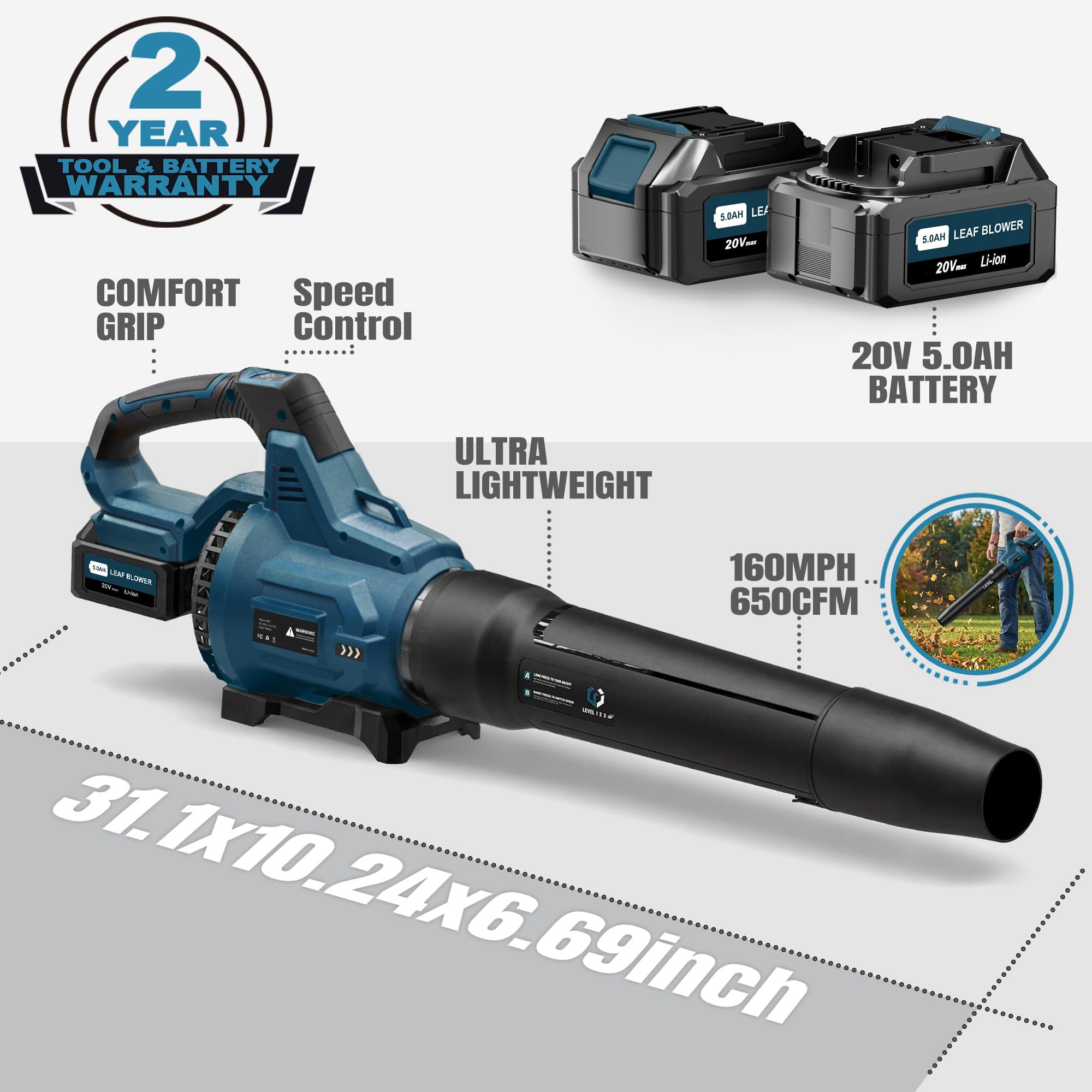 LOSART Leaf Blower user manual and chassis included