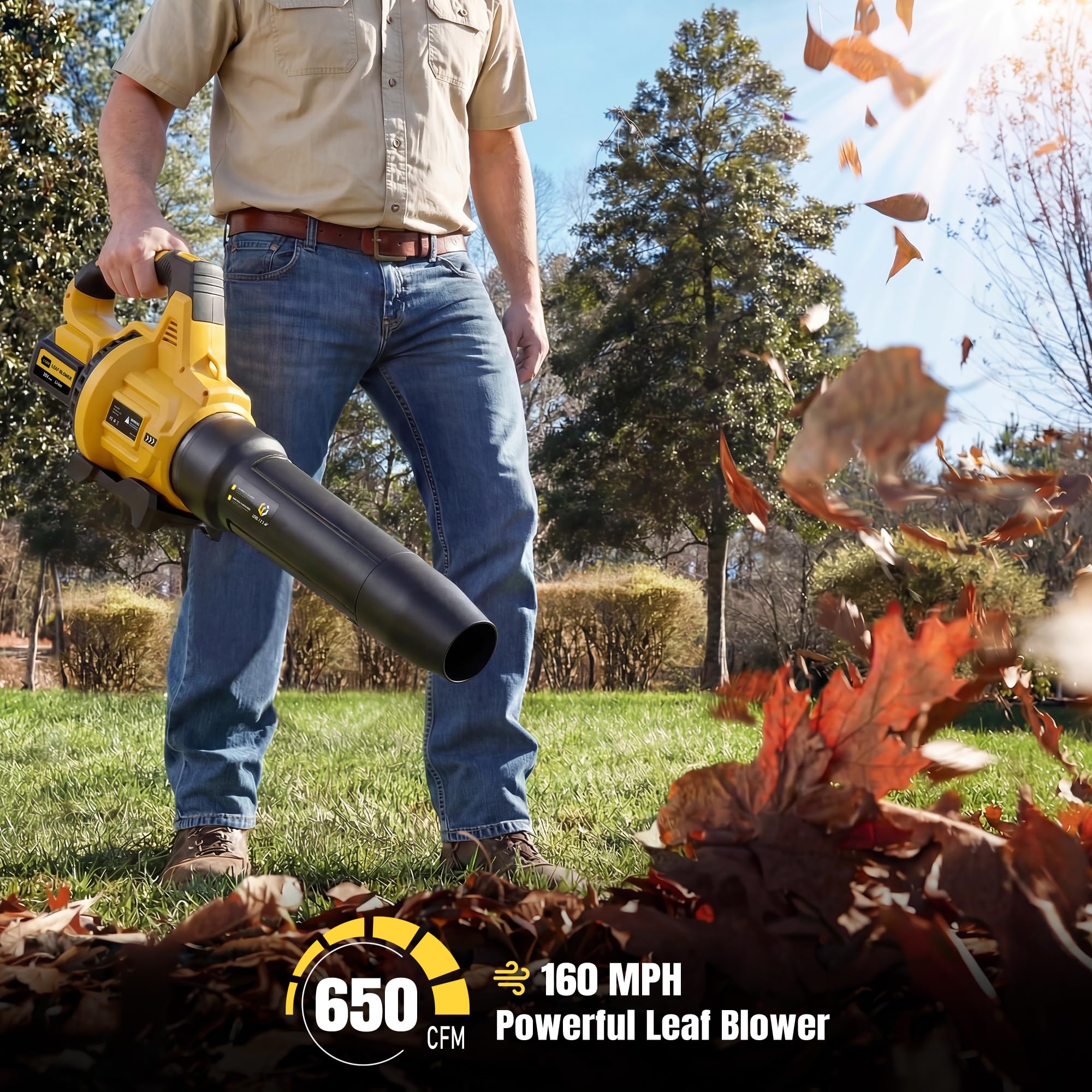 LOSART Leaf Blower with blower tube and extension nozzle
