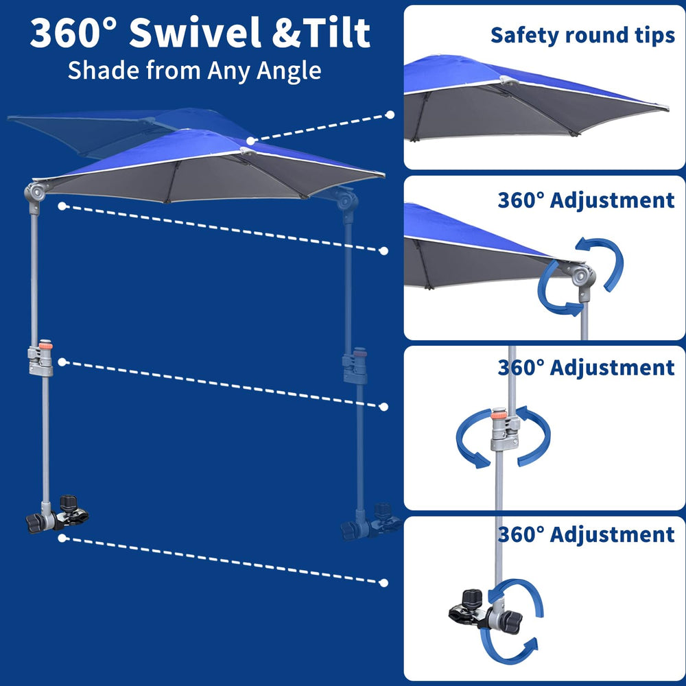 LOTTAFUN Chair Umbrella folded with storage bag