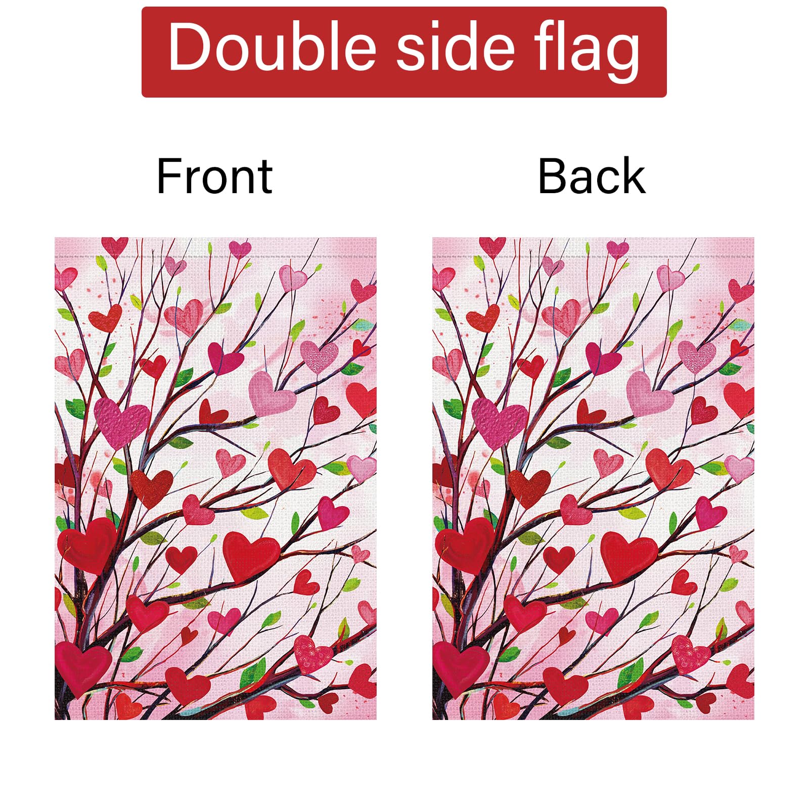 Louise Maelys Garden Flag 12x18 inch packaging and product overview