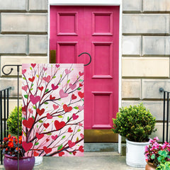 Louise Maelys Garden Flag 12x18 inch side view showing double-sided print