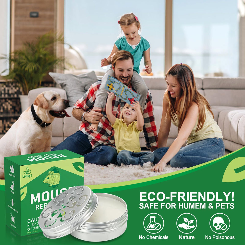 Lousye Rodent Repellent mint cream application on car