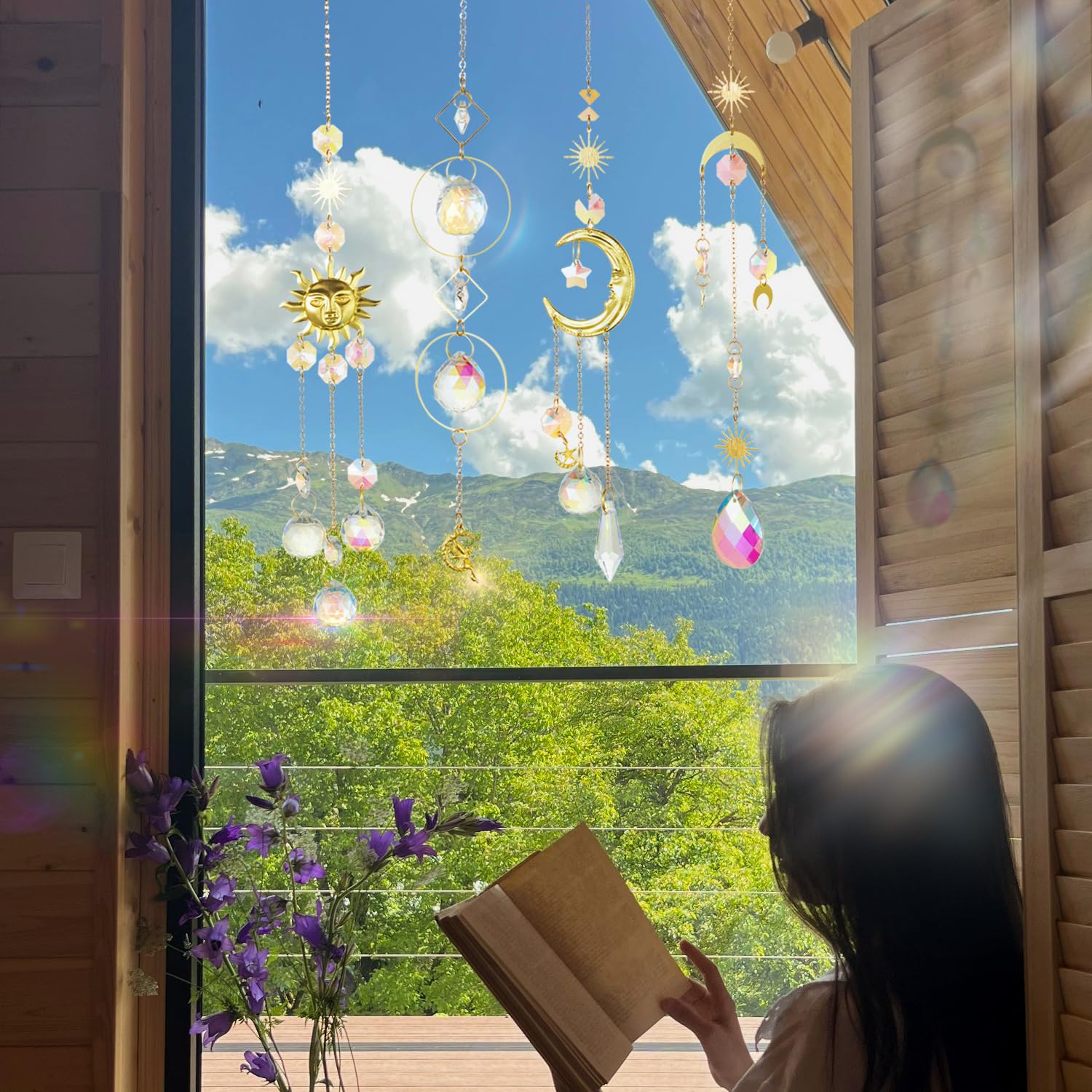 Louxiar suncatcher in various lengths from 14 to 18 inches