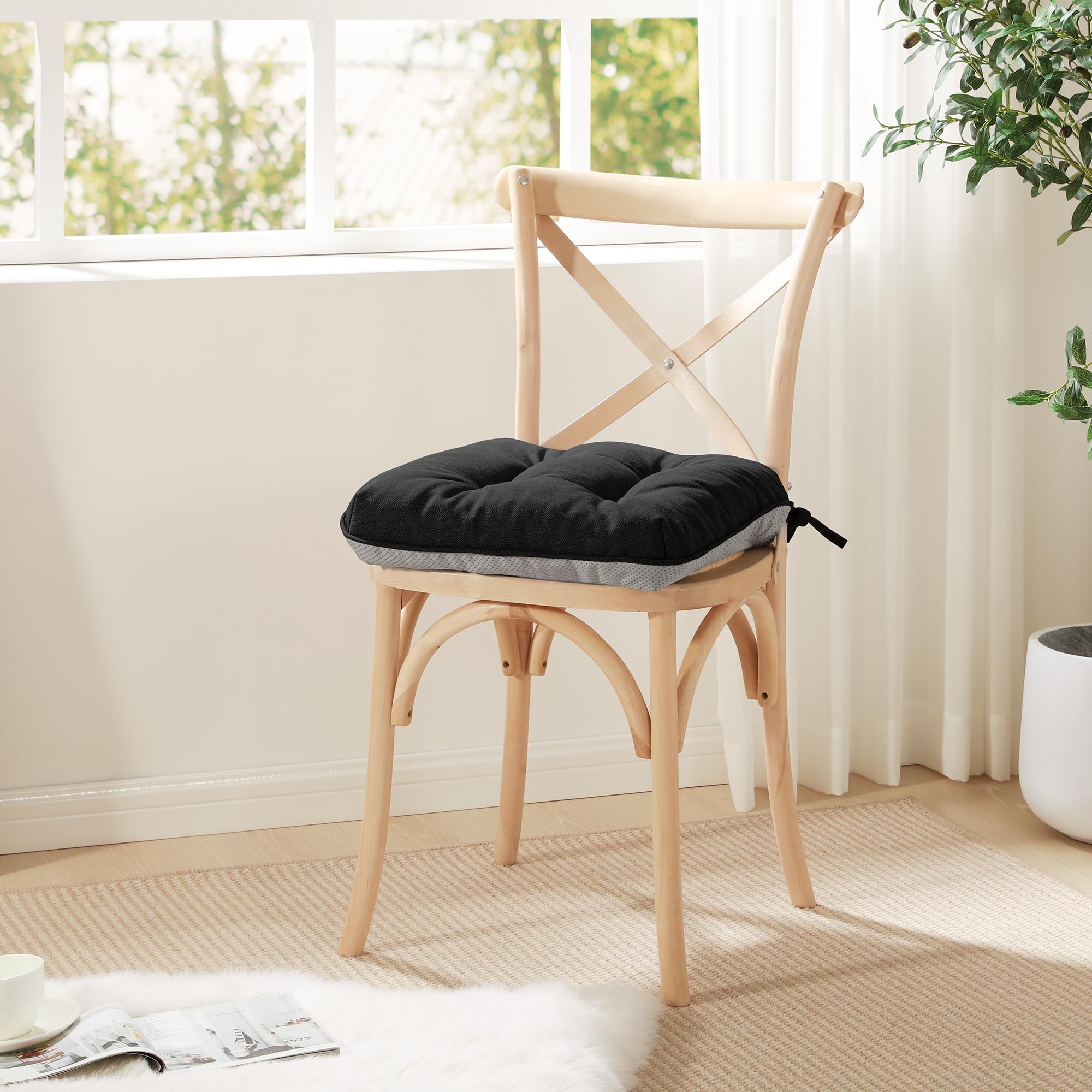 Love's cabin Memory Foam Chair Cushion in a living room setting